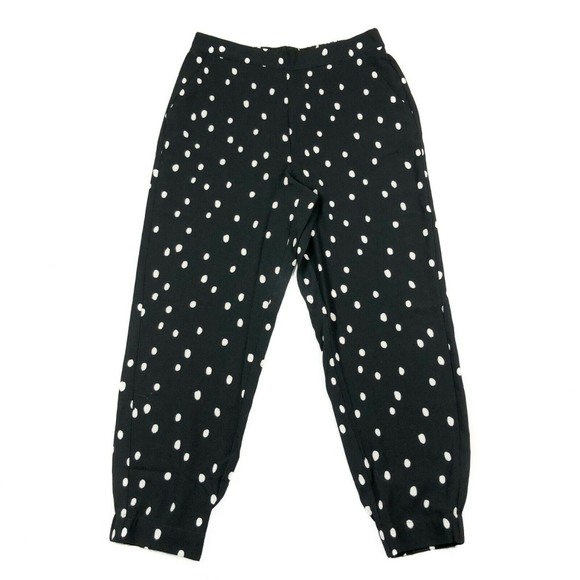 14th & Union Jogger Pants Black Inked Dots Sz M - Picture 4 of 8